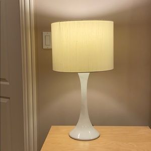 White Nightstand Lamps (2)